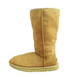 UGG Classic Tall II Brown Suede Pull On Shearling Lined Winter Boots Size 7